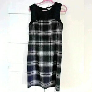 Women’s Banana Republic Black and Tan Wool A-Line Dress- Size 10- NWT